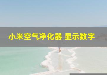 小米空气净化器 显示数字